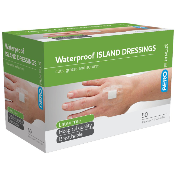 AERO Film Plus Waterproof Island Dressing 4cm x 5cm