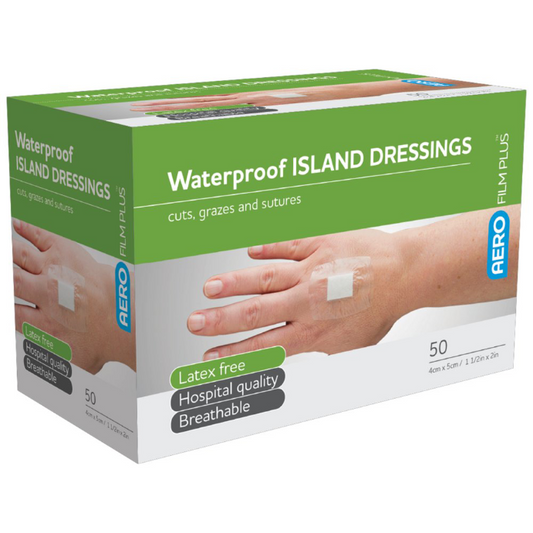 AERO Film Plus Waterproof Island Dressing 4cm x 5cm