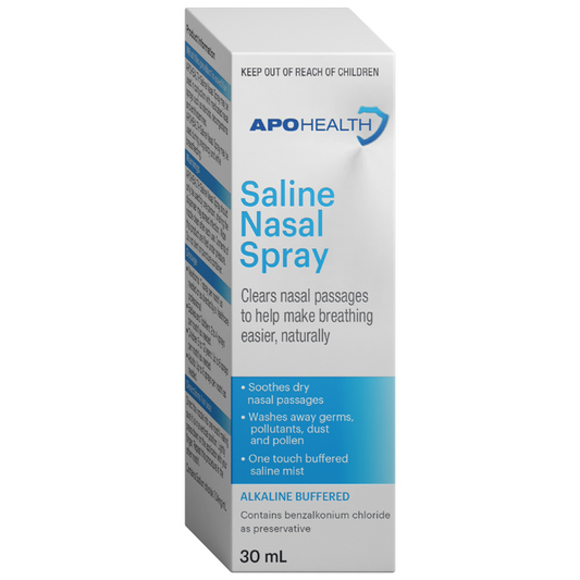 APO HEALTH Sodium Chloride 7.04mg/1mL Saline Nasal Spray Liquid Bottle 30mL