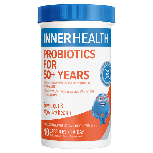 INNER HEALTH Probiotic for 50+ Years 40 Capsules