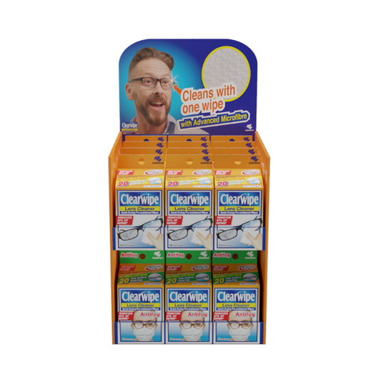 Clearwipe & Anti Fog Counter 24 Pack