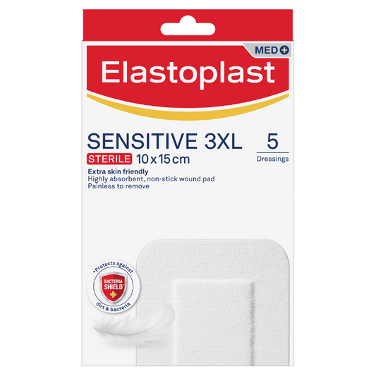 Elastoplast Sensitive 3XL Sterile 10 x 15cm 5 Dressings