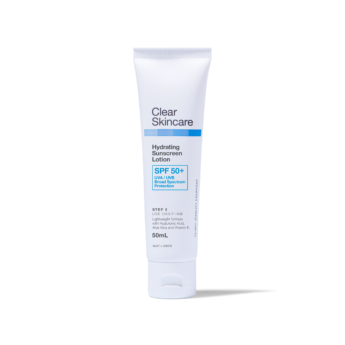 Clear Skincare Hydrating Sunscreen Lotion SPF50+ 50mL