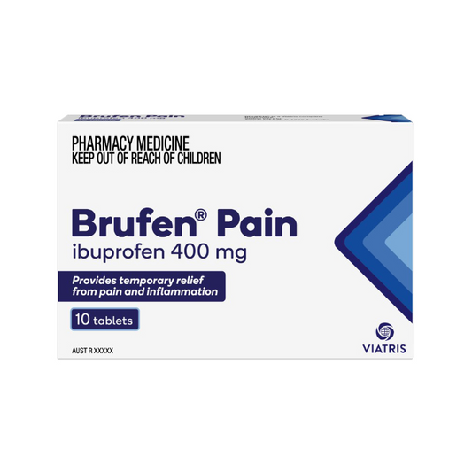 BRUFEN PAIN ibuprofen 400mg Blister Pack 10 Tablets