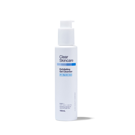 Clear Skincare Exfoliating Gel Cleanser with 8% Glycolic Acid 150mL