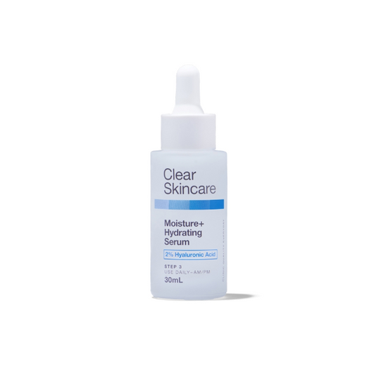 Clear Skincare Moisture+ Hydrating Serum with 2% Hyaluronic Acid 30mL