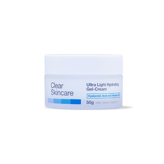 Clear Skincare Ultra Light Hydrating Gel-Cream with Hyaluronic Acid and Vitamin B3 50g