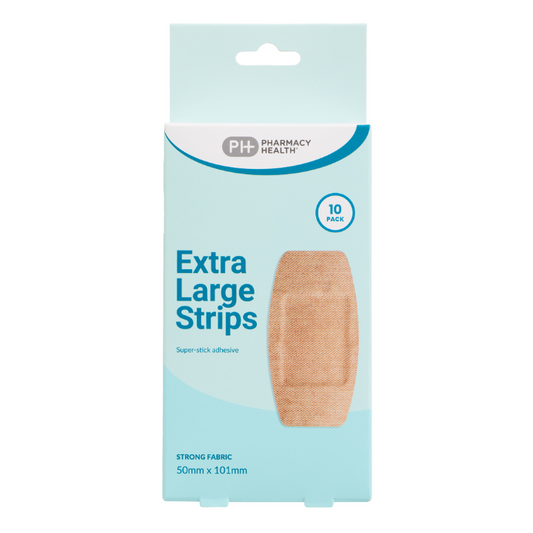 PHARMACY HEALTH Fabric Extra Large Strips 10 Pack