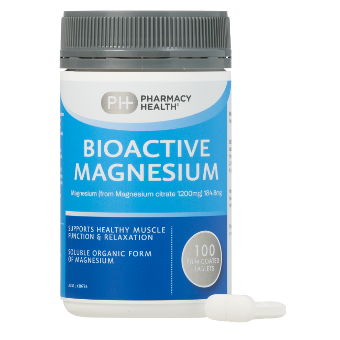 Pharmacy Health Bioactive Magnesium 100 Tablets