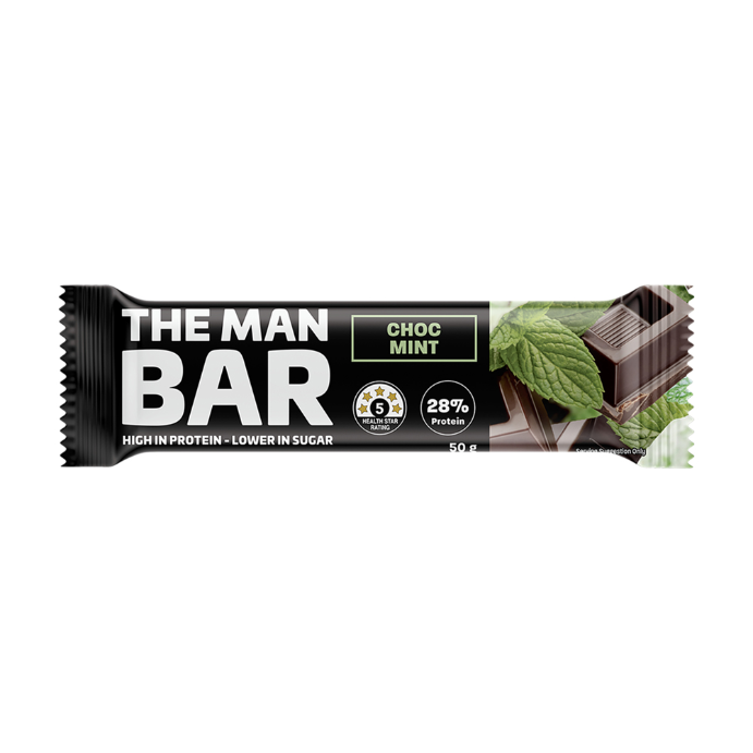 THE MAN SHAKE The Man Bar High Protein Choc Mint 50g
