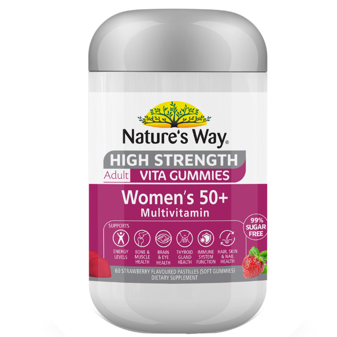 Nature's Way High Strength Adult Vita Gummies Women's 50+ Multivitamin 60 Pastilles