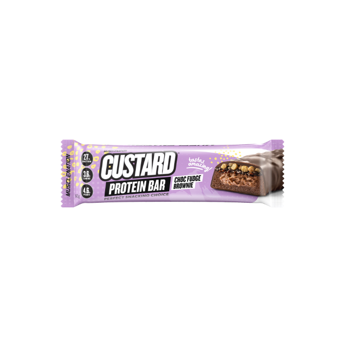Muscle Nation Protein Custard Bar Choc Fudge Brownie 60g