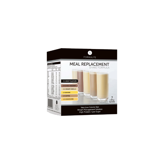 Formulite Meal Replacement Shake Mixed Flavours 55g x 7 Sachets