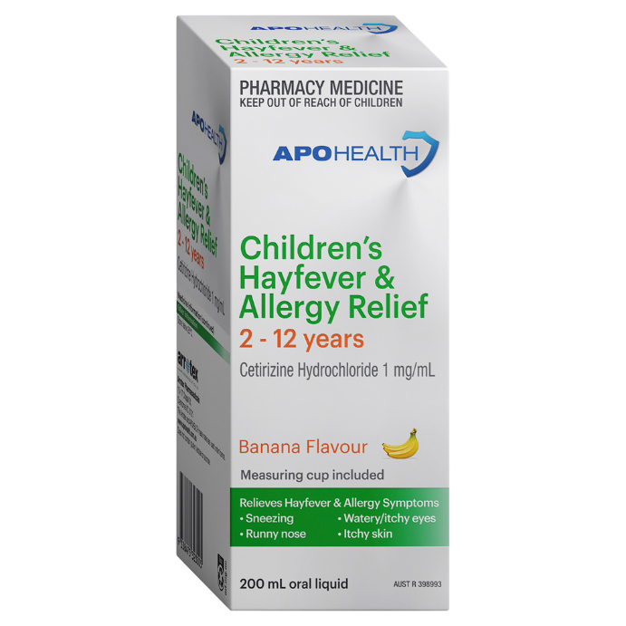 APO HEALTH Children's Hayfever Allergy Relief Syrup 200mL
