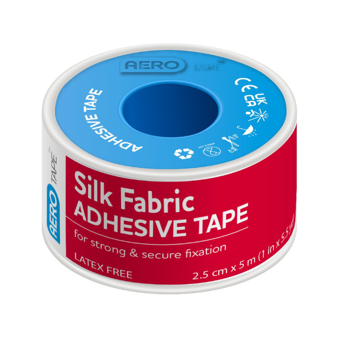 AERO Tape Silk Fabric Tape 2.5cm x 5m 1 Roll