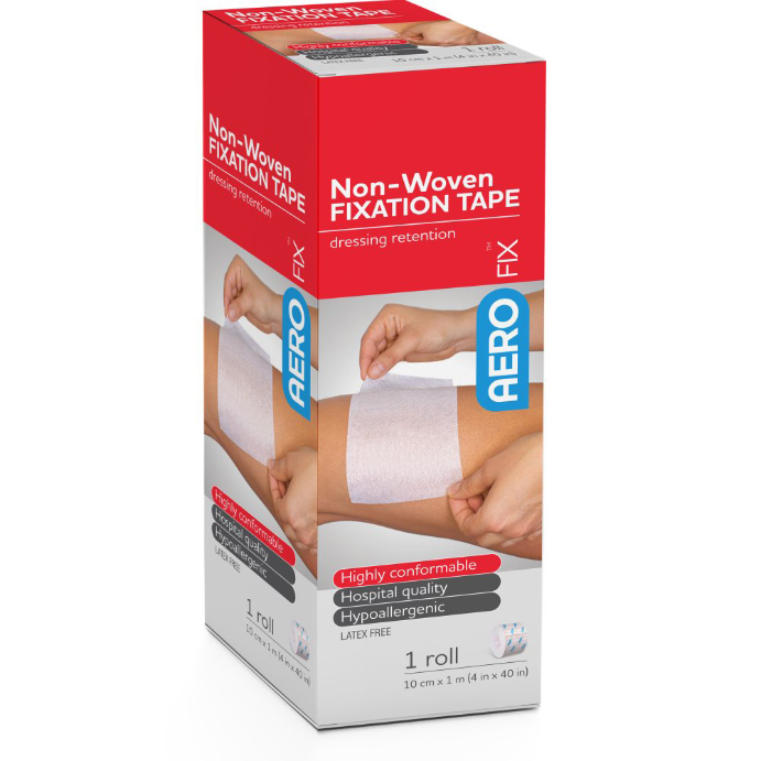 AERO Non-Woven Fixation Tape 10cm x 1m 1 Roll