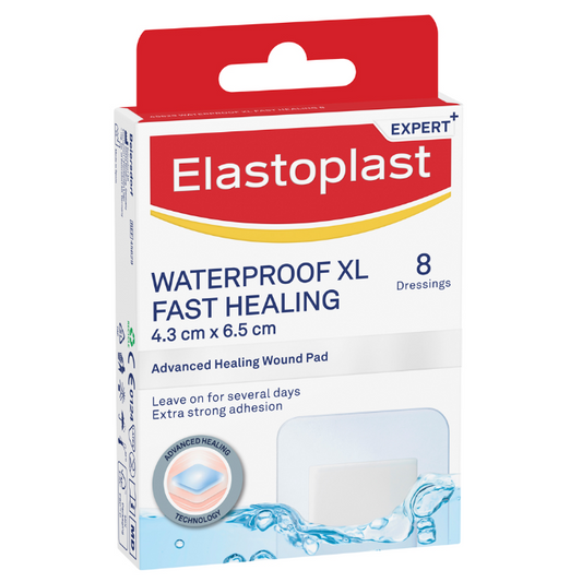 Elastoplast Waterproof XL Fast Healing Dressing 8 Pack