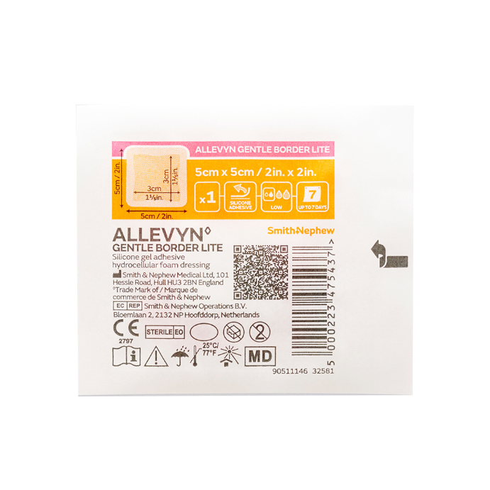 ALLEVYN Gentle Border Lite 5cm x 5cm