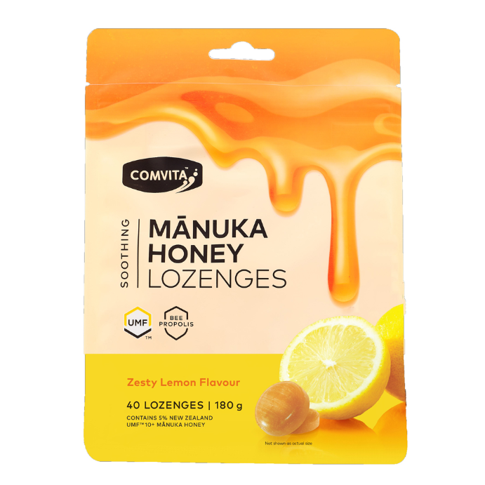 Comvita Manuka Honey Lozenges Lemon 40 Lozenges