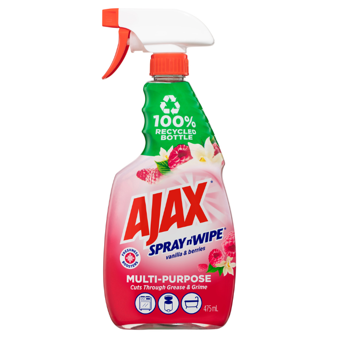 AJAX Multi Purpose Spray n' Wipe Vanilla & Berries 475mL
