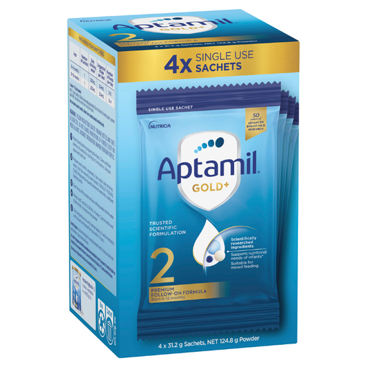 Aptamil Gold+ Stage 2 Baby Follow-On Formula 6-12 Months 4 Pack