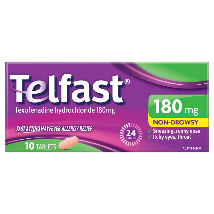 TELFAST 180mg 10 Tablets