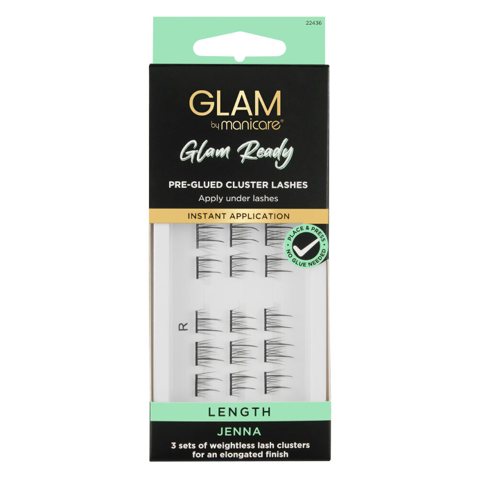 Glam by Manicare Cluster Lashes Length Jenna 1 Pair