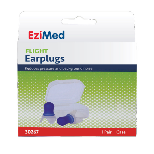 EziMed Flight Earplugs + Case 1 Pair