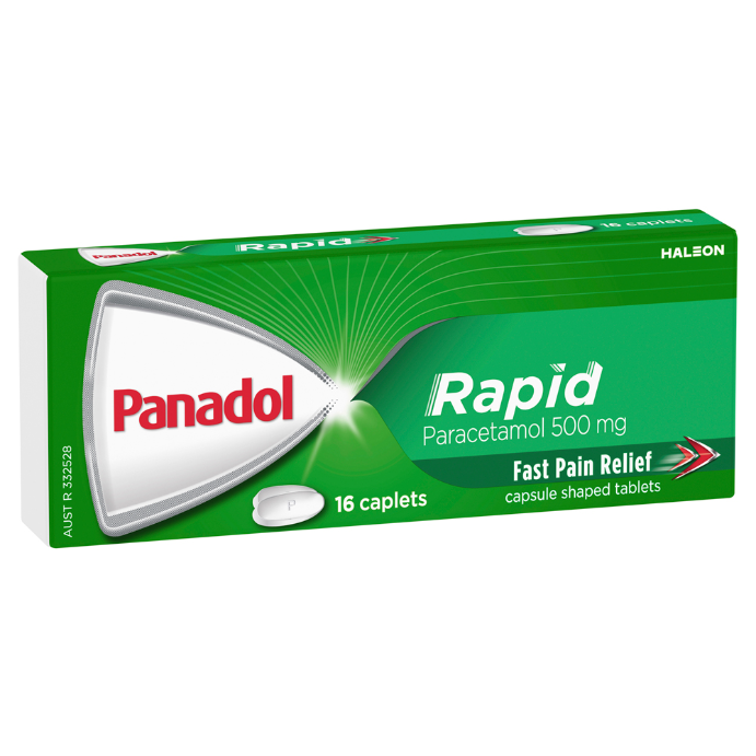 Panadol Rapid Paracetamol 500mg 16 Caplets
