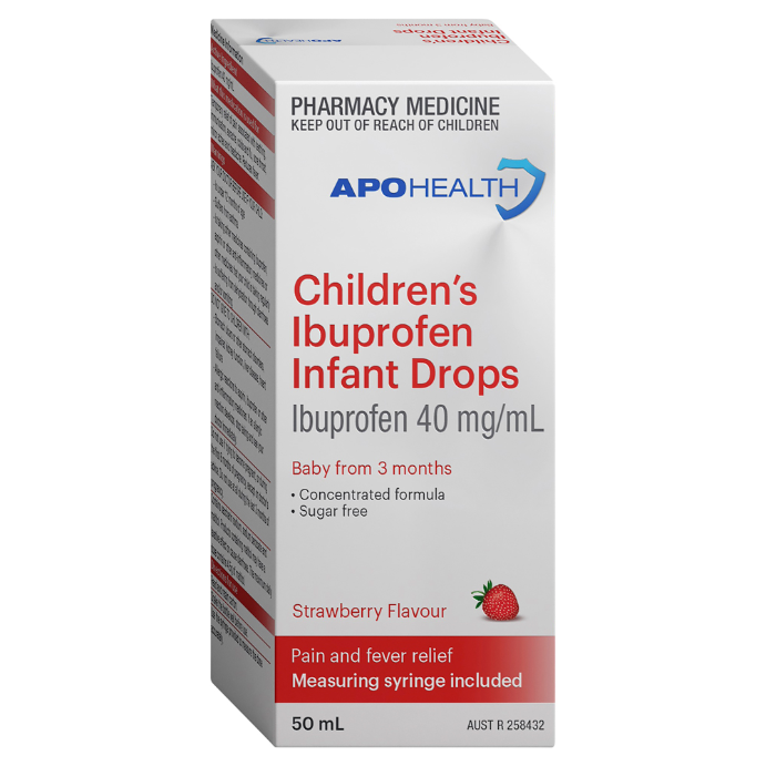 APO HEALTH Childrens Ibuprofen Infant Drops Oral Liquid 40mg/mL Bottle 50mL