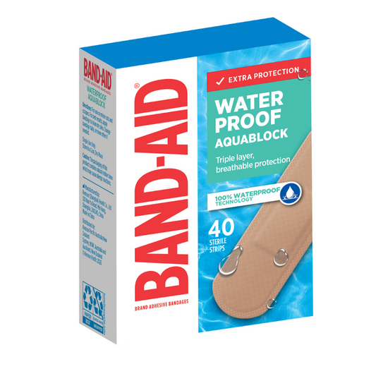 BAND-AID Aquablock 100% Waterproof 40 Strips