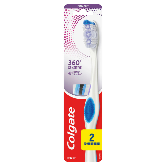 Colgate 360° Sensitive Pro-Relief Toothbrush Extra Soft 2 Pack