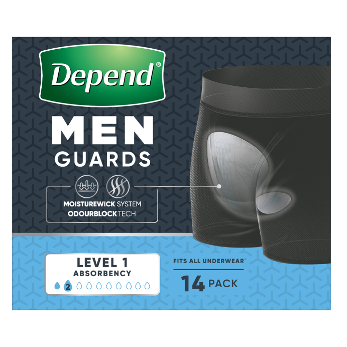 Depend Shields for Men Light 14 Pack
