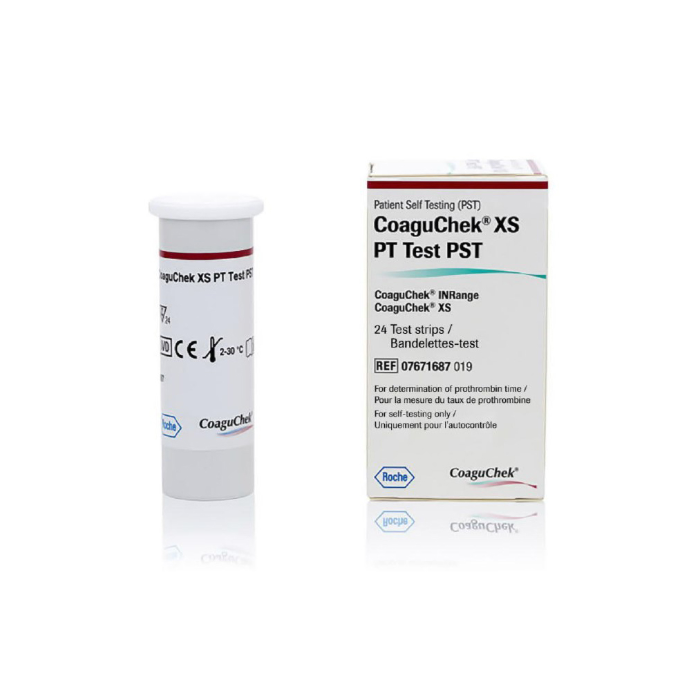 COAGUCHEK XS PT Test 24 Strips