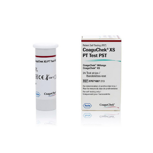 COAGUCHEK XS PT Test 24 Strips