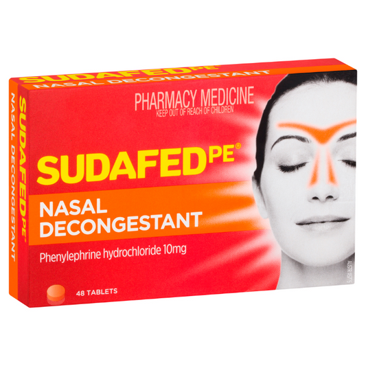 Sudafed PE Nasal Decongestant 48 Tablets