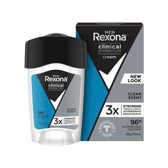 Rexona Men Clinical Protection Antiperspirant Deodorant Clean Scent 45mL