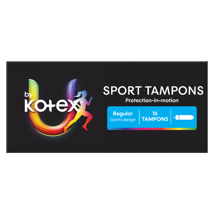 U By Kotex Sport Tampons Regular 16 Pack