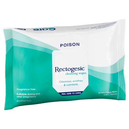 RECTOGESIC Cleansing Wipes 25 Pack