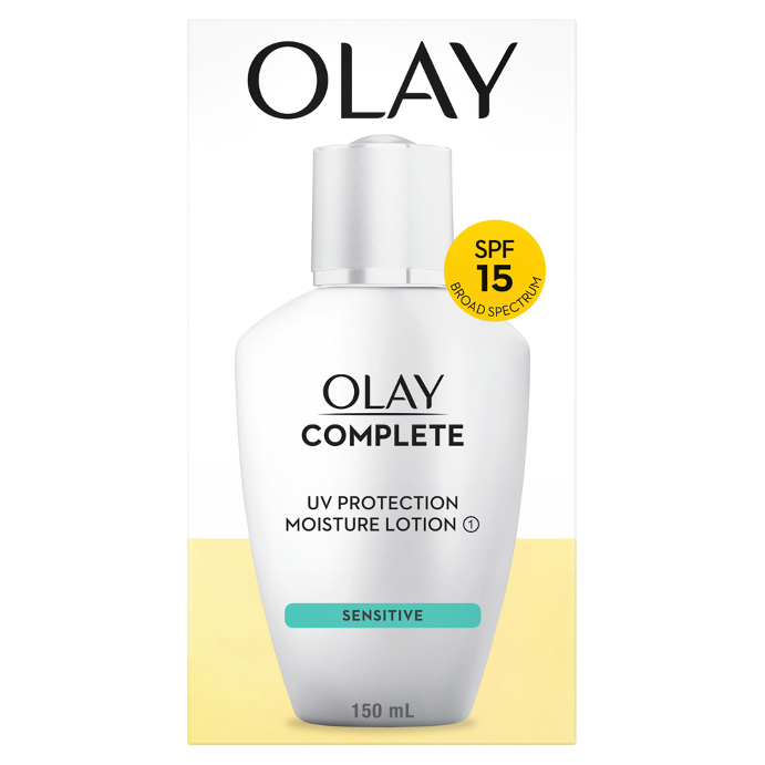 Olay Complete UV Protect Moisturiser Lotion Sensitive Skin SPF15 150mL