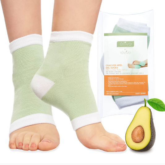 ELIVE Cracked Heel Gel Socks 1 Pair