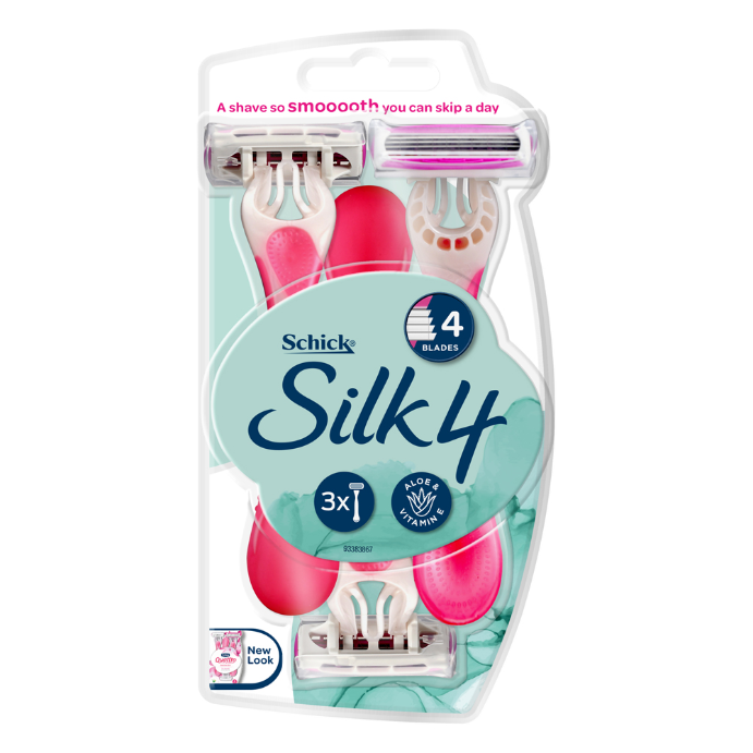 Schick Silk 4 Disposables 3 Pack