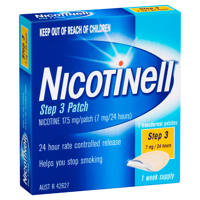 Nicotinell Step 3 7mg Patches 7 Pack