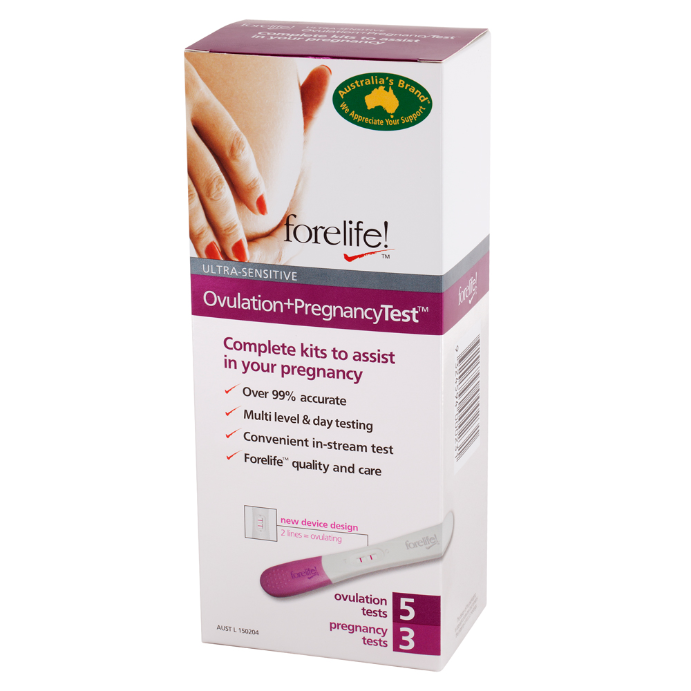 Forelife™ 5 Ovulation Tests + 3 Pregnancy Tests
