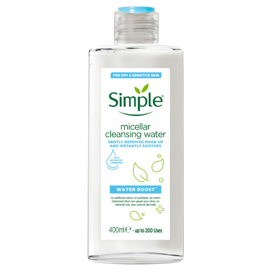 Simple Water Boost Facial Cleanser Micellar Water 400mL
