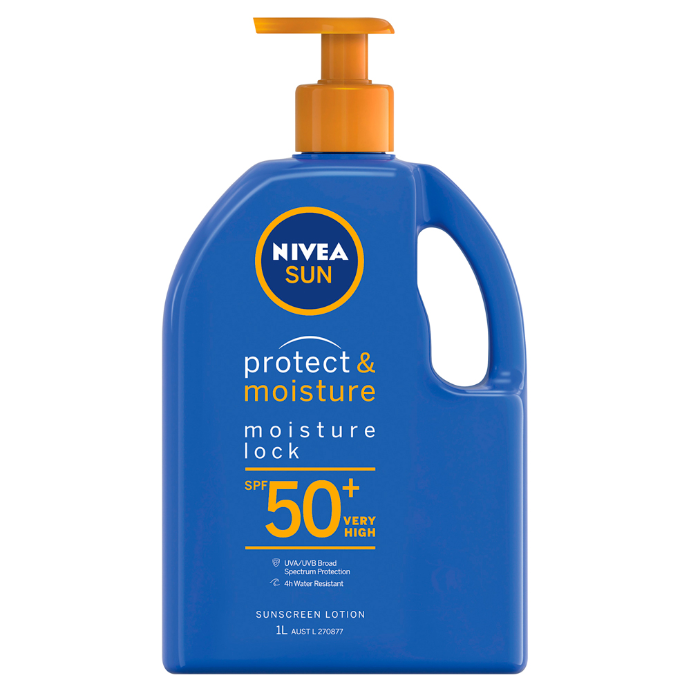 NIVEA Protect & Moisture Moisture Lock SPF50+ Sunscreen Lotion 1 L