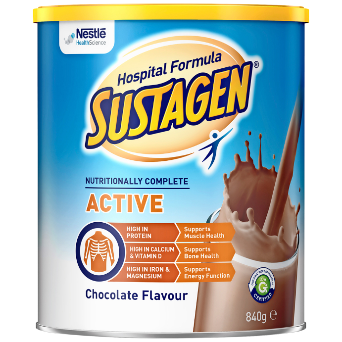 Sustagen Hospital Formula ACTIVE Chocolate Flavour 840g
