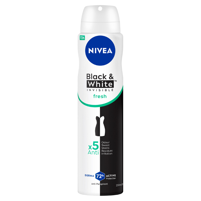 NIVEA Black & White Invisible Fresh 72H Anti-Perspirant 250mL