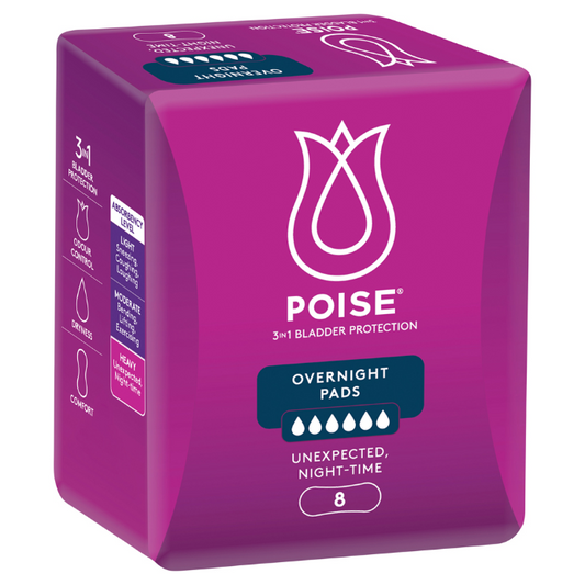Poise Pads Overnight 8 Pack
