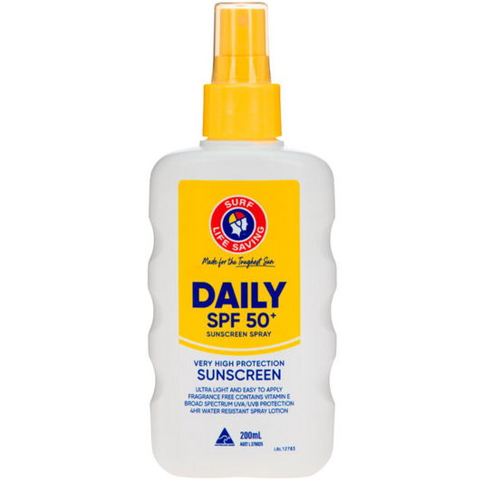 Surf Life Saving Australia Sunscreen SPF50+ Daily Spray 200mL
